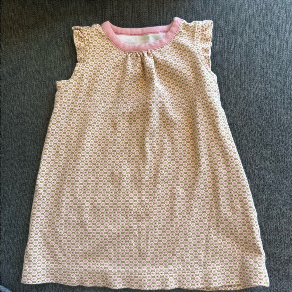 Tea Collection Pink and Cream Patterned Dress